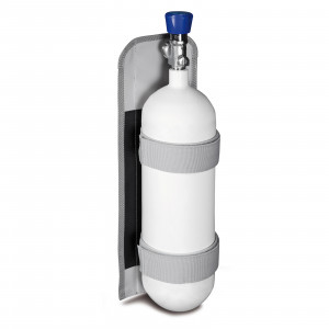 PAX Sauerstoffflaschenhalterung 0,8 L mit Beispiel Bestückung