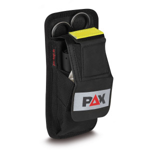 PAX Pro Series Smartphoneholster L. Frontansicht mit beispielhafter Bestückung. 