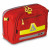PAX Kangaroo-Bag XL geschlossene Ansicht der aufrecht stehenden Tasche. Die Farbe der Notfalltasche ist rot.