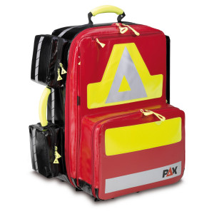 PAX emergency backpack Wasserkuppe L-ST-FT front view color red 