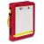 PAX Logbook Multi Organizer in the color red from PAX-Plane. Front view with clipboard