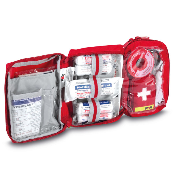 MAKEUP First Aid Kit Bag L - Borsa porta medicinali da viaggio Pronto  soccorso, rosso 20x14x10 cm