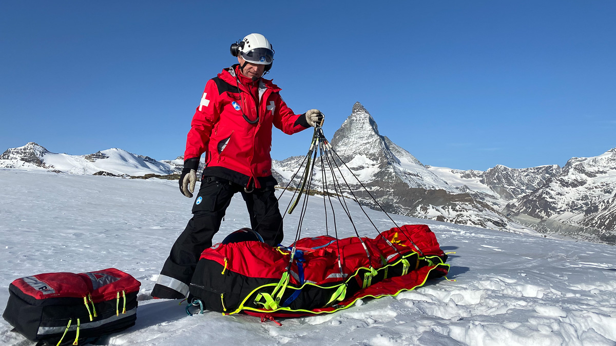 PAX Rettungssack RTS Air kurz vor Abflug ©Christian Pfammatter
