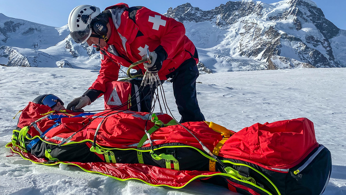 PAX Rettungssack RTS Air kurz vor Abflug ©Christian Pfammatter