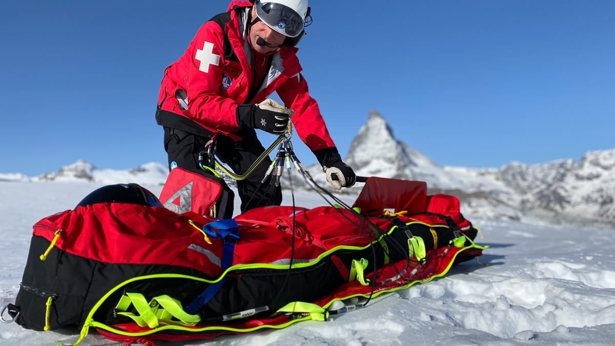 PAX Rettungssack RTS Air Vorbereitung Abflug / Gehänge