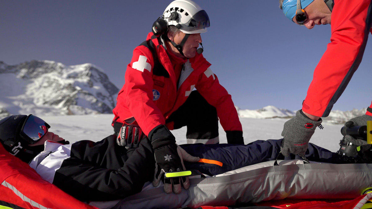 PAX Rettungssack RTS Air Detailansicht Vakuummatratze ©Christian Pfammatter
