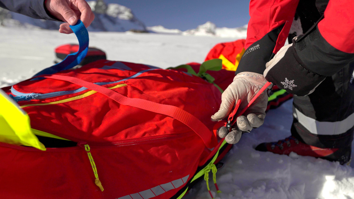 PAX Rettungssack RTS Air Gurtsystem  ©Christian Pfammatter