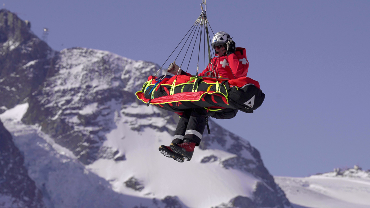 PAX Rettungssack RTS In der Luft ©Christian Pfammatter