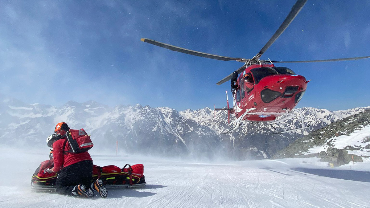 Anflug zum PAX Rettugssack RTS Air.