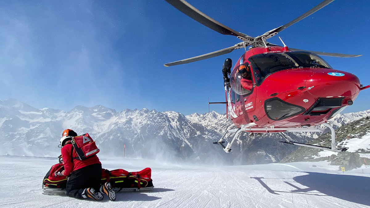 Anflug zum PAX Rettugssack RTS Air.