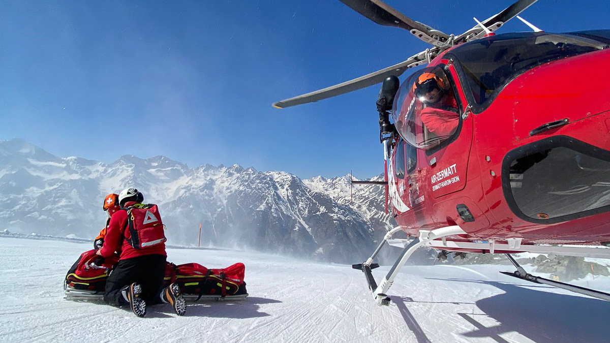 Anflug zum PAX Rettugssack RTS Air.