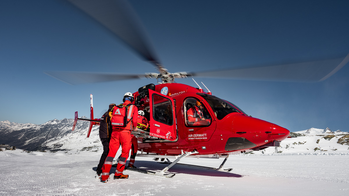 PAX Rettungssack RTS Air im Einsatz ©Christian Pfammatter