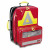 Zaino di emergenza PAX Wasserkuppe L - AED, vista frontale, colore rosso, materiale PAX Tec.